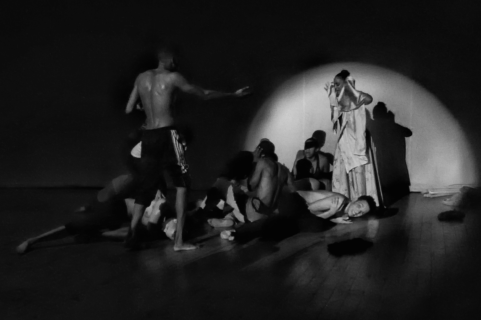 Rehearsal in the Principal theater of Camagüey.