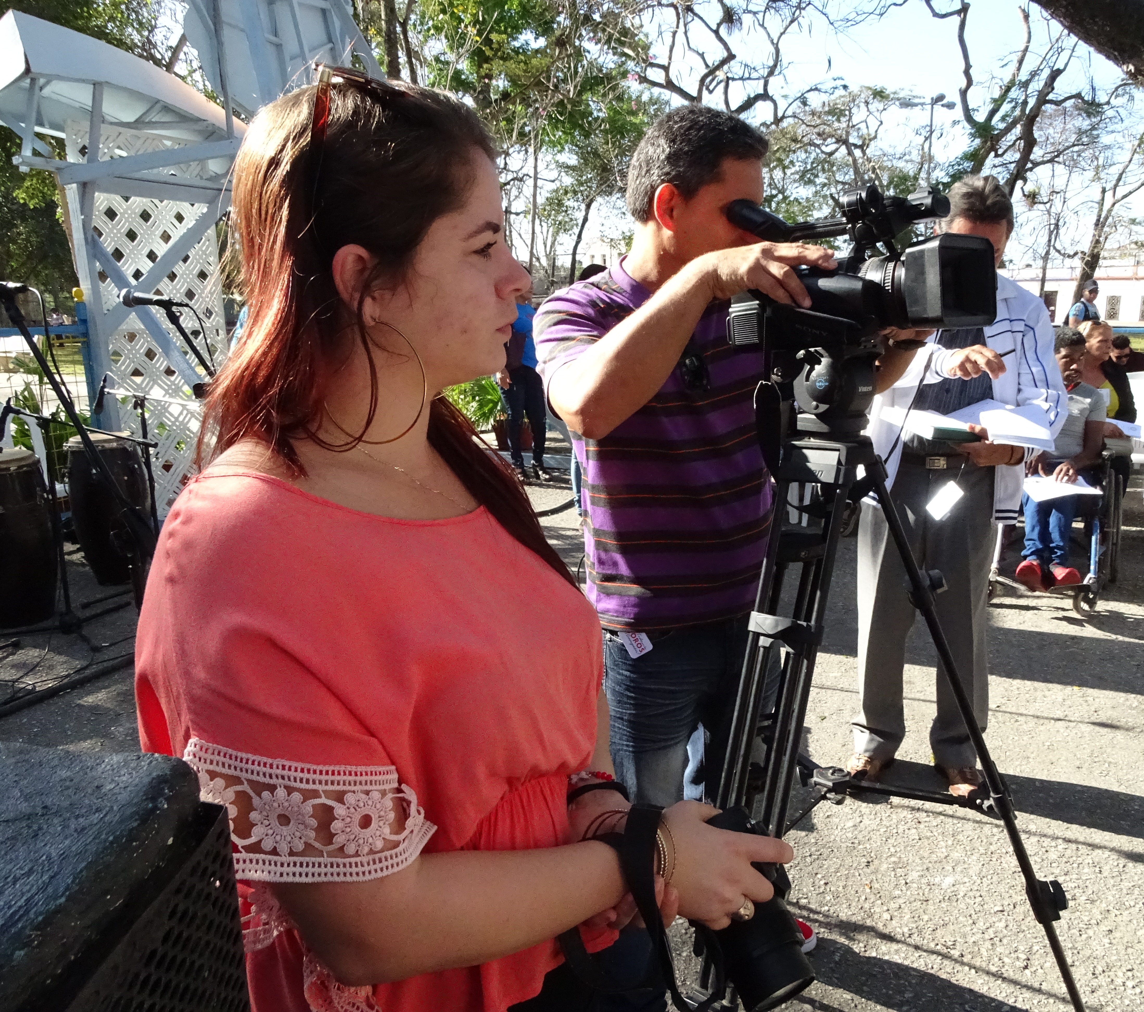 A press conference to defend the Cuban Revolution