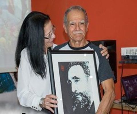 Participa Oscar López Rivera en homenaje a Fidel