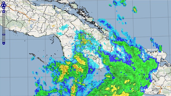 Lluvias y vientos en Camagüey durante paso de tormenta tropical por el territorio