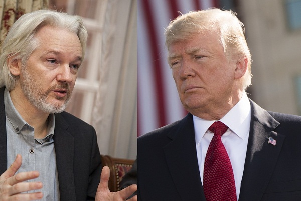 Revelan en Londres que Trump quiere encerrar a Assange para mantenerlo callado