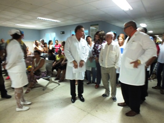 Recorrido por el cuerpo de guardia del hospital docente universitario Manuel Ascunce Domenech.