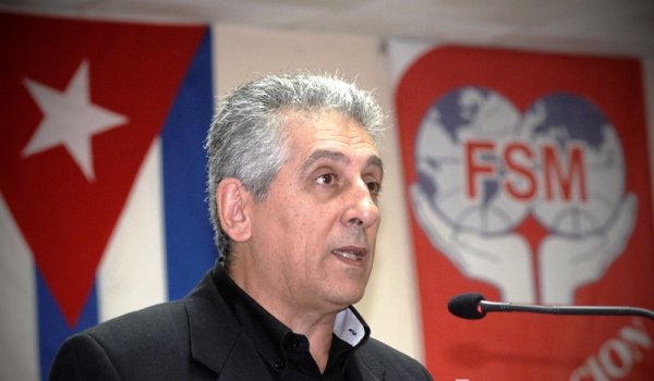 Dirigente sindical mundial condena en Cuba bloqueo de EE.UU.