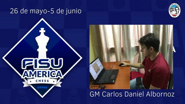 Camagüeyano Carlos Albornoz, atleta más destacado del Torneo Universitario de Ajedrez Online (+ Fotos)