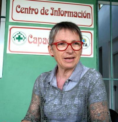 Ester Dürremberger, profesora Suiza, integrante de la Asociación de Solidaridad Cuba-Suiza.