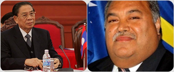 Visitarán Cuba presidentes de Lao y de Nauru