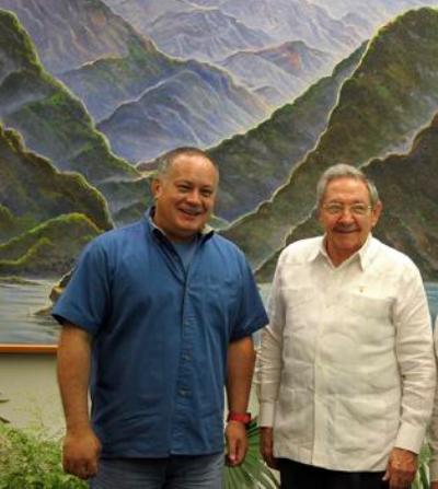 Cabello envía mensaje a Raúl y agradece participación cubana en Congreso del PSUV