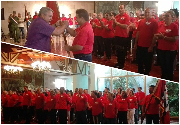 Abanderada delegación del Camagüey al XXI Congreso de los trabajadores cubanos Abanderada delegación del Camagüey al XXI Congreso de los trabajadores cubanos