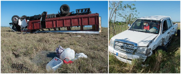 Hospitalizados aún seis lesionados en accidente de la carretera de Santa Cruz del Sur