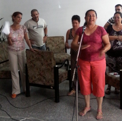 Radialistas camagüeyanos dan bienvenida a su delegada al Congreso partidista (+ Audio y Fotos)