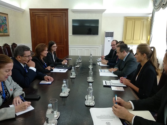 Canciller serbio recibió a Vicepresidenta del Parlamento y Consejo de Estado cubanos (+ Tuit)
