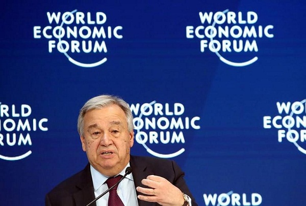 Advierte ONU en Foro de Davos sobre actuales desafíos del planeta