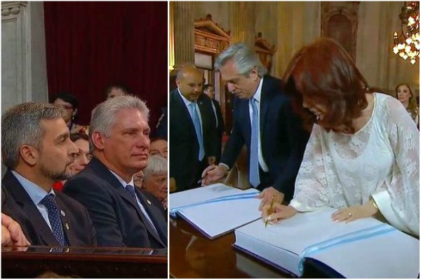 Participa Presidente cubano en toma de posesión de Alberto Fernández