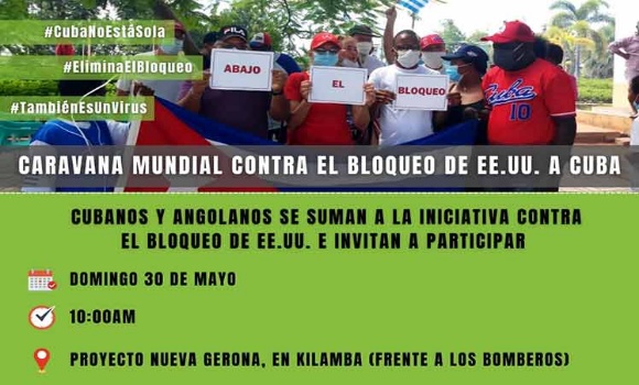 Preparan en Angola caravana contra bloqueo de EE.UU. a Cuba