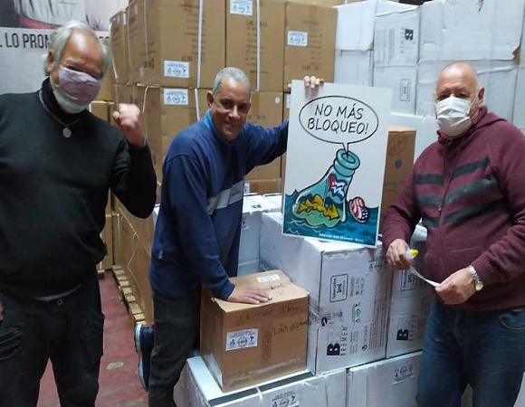 Parte rumbo a Cuba cargamento de jeringas y agujas donadas desde Argentina(+ Foto)