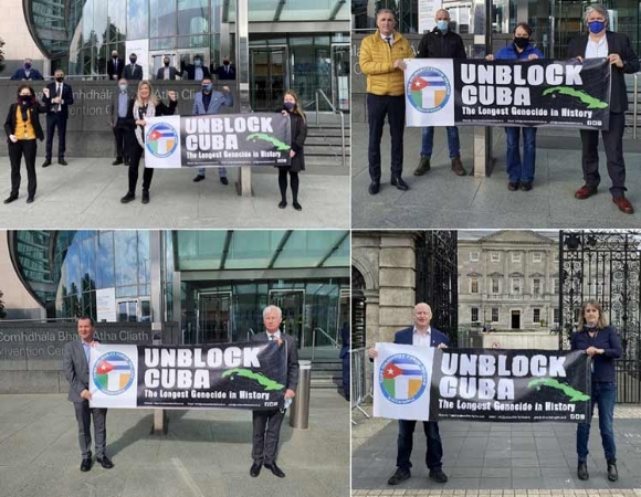 Reiteran en Irlanda rechazo al bloqueo impuesto por Estados Unidos a Cuba