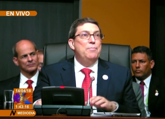 Cuba no cederá en sus principios, sentenció en Lima Bruno Rodríguez (+Video)
