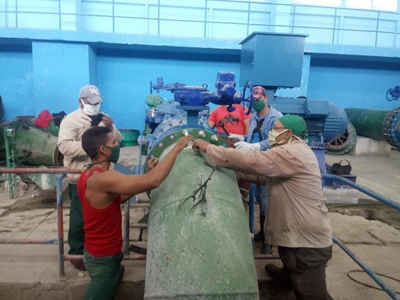 Realizan en tiempo record mantenimiento al sistema de acueducto de la ciudad de Camagüey