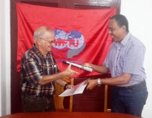 Electo cubano Ernesto Freire nuevo secretario de Federación Sindical Mundial para América