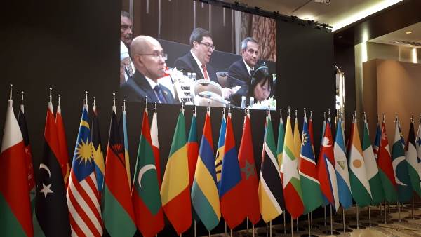 Condena Cuba en reunión ministerial del MNOAL política injerencista de EE.UU.