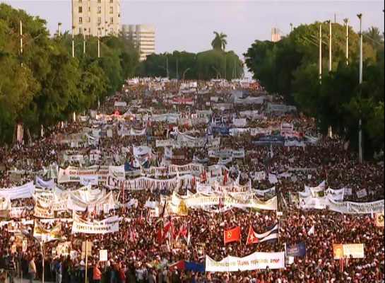 Desfile por la continuidad de la Revolución cubana 