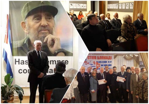 Homenaje a Fidel en Ucrania por Día de las Fuerzas Armadas cubanas