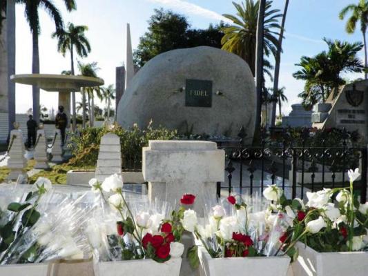 Fidel Castro´s grave in Santiago de Cuba.