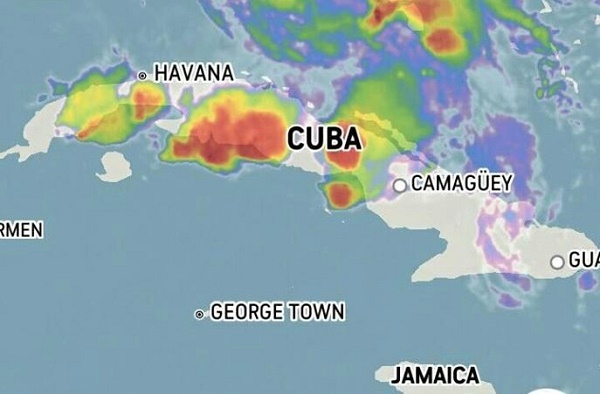  Emiten Aviso Especial en Cuba por fuertes lluvias en el centro del país