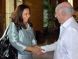 Marisol Espinoza expresa voluntad de fortalecer lazos con Cuba