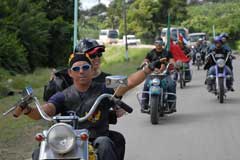 Latin American Motorcyclists Ride for Peace and Solidarity