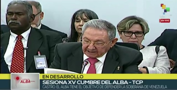 Defiende Raúl Castro derecho de Venezuela a su soberanía