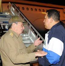 Despidió Raúl a Chávez  