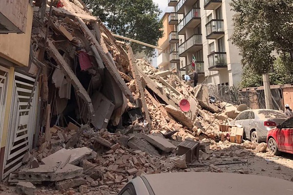 Colapsan cerca de cuatro mil edificios en capital mexicana tras sismo