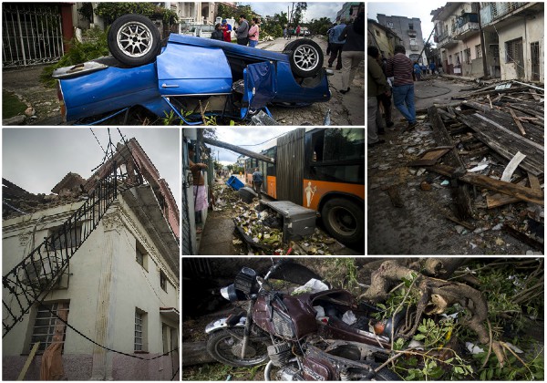 Califican de hecho sin precedentes a tornado que impactó a La Habana