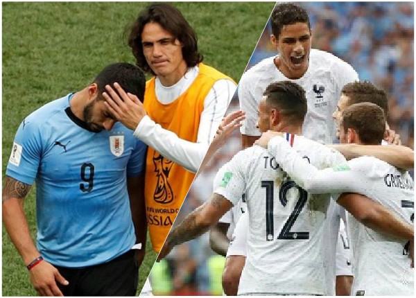 Uruguay se despide del Mundial, Francia es el primer semifinalista