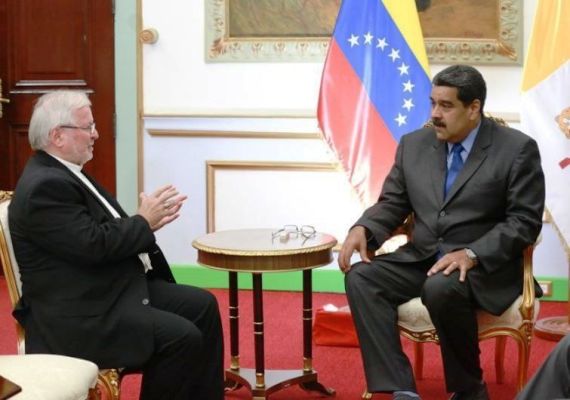 Recibió Nicolás Maduro a representante del Vaticano en Venezuela