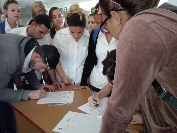 Solidaridad con el Gobierno y el pueblo venezolanos desde Universidad Médica camagüeyana (+ Fotos)
