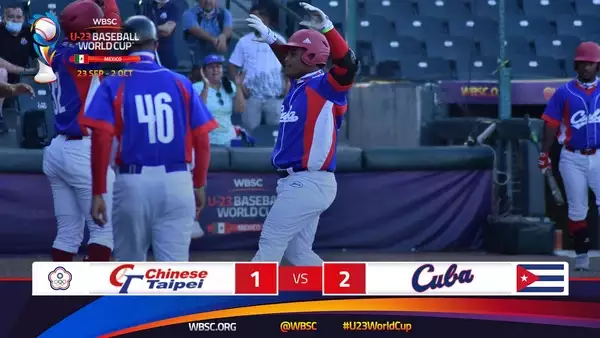 Gana Cuba ante Taipéi de China Campeonato Mundial Sub-23 de Béisbol