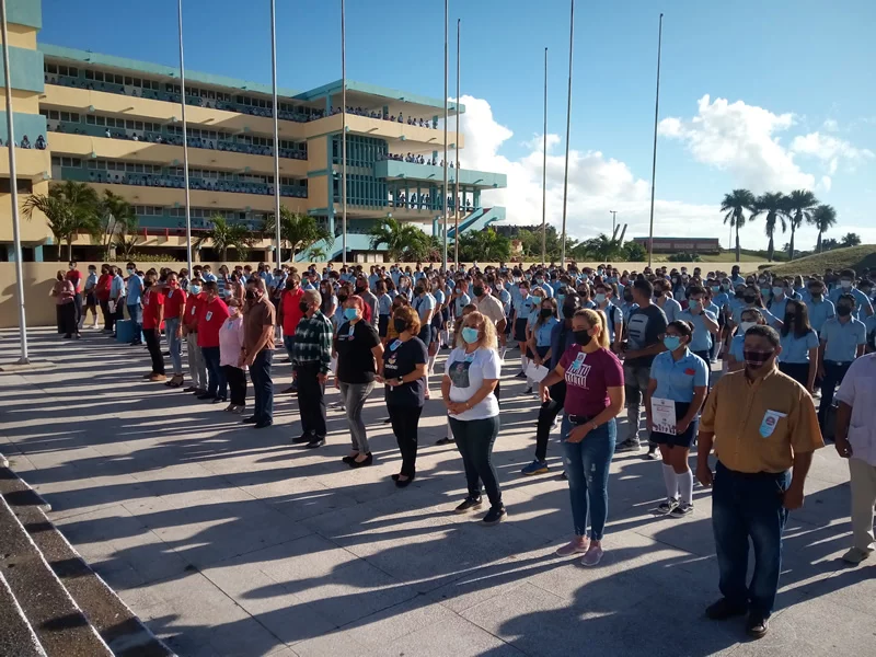 Acoge emblemático centro educativo acto provincial por reinicio del curso escolar en Camagüey
