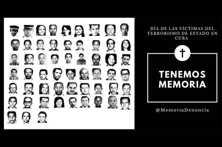 Cuba conmemora Día de las Víctimas del Terrorismo de Estado