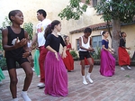 Fustiel y sus muchachos en una sesión de ensayo en la casa natal de Carlos J. Finlay. (Foto: Archivo).