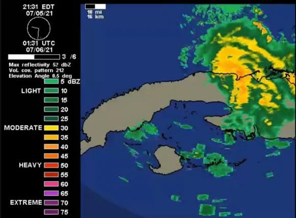 Sale de Cuba tormenta tropical Elsa