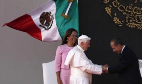 Hará Papa Benedicto XVI visita de cortesía a presidente mexicano Felipe Calderón