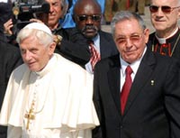 Dialogará presidente de Cuba, Raúl Castro, con el Papa Benedicto XVI