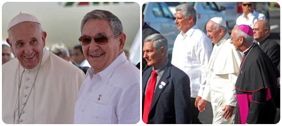 Raúl y Díaz-Canel desean pronta recuperación al Papa Francisco