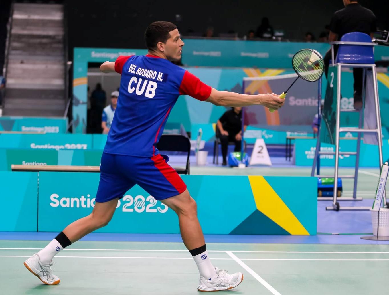 Camagüeyano Manuel del Rosario conquista plata en parabádminton de Santiago 2023