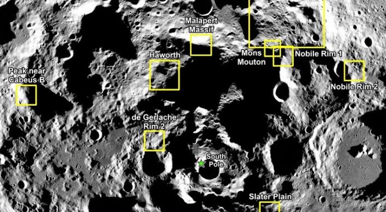  NASA identifies nine areas for the return of human beings to the Moon