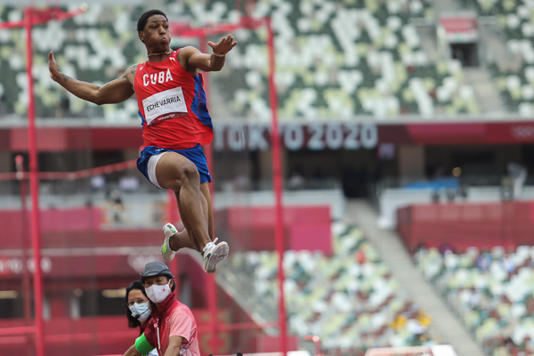 Juan Miguel Echevarría from Camagüey will jump again for Cuba