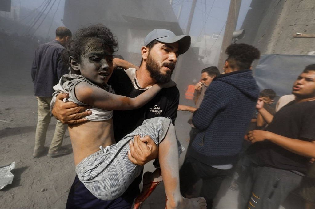 Civilians reported injured in Gaza due to Israeli bombing