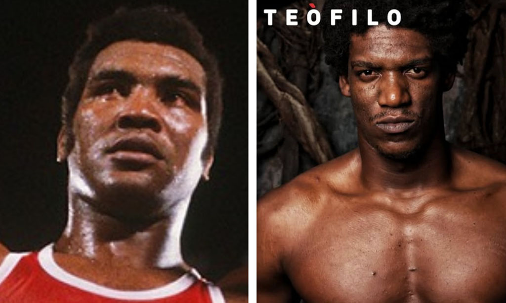 Joven actor cubano Alejandro Philips en la piel de Teófilo Stevenson